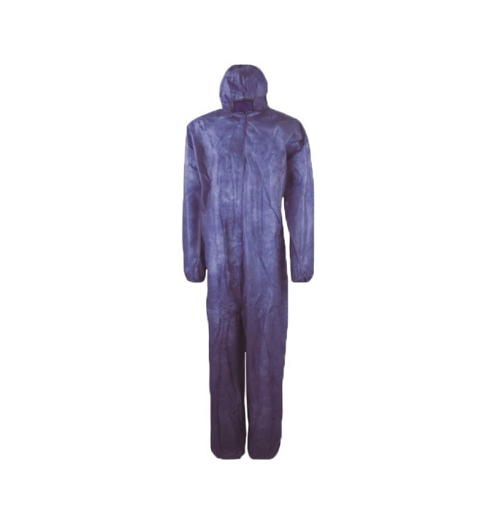 Kombinéza z Netkané Textilie PP s Kapucí na zip 35g Velikost 3XL Modrá (1 Ks) Kombinéza z Netkané Textilie PP s Kapucí na zip 35g Velikost 3XL Modrá (1 Ks)