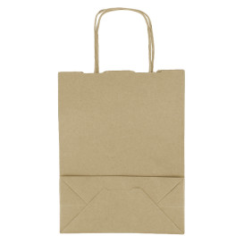 Papírové Tašky Kraft s Ouškems 100g/m² 18+8x24cm (450 Ks)