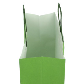 Papírové Tašky Zelený s Ouškems 100g/m² 25+11x31cm (25 Ks)