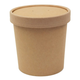 Kraftové lepenkové víčko pro lepenkovou sklenici Ø10cm (25 ks)