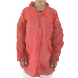 Šaty pro Děti Červená z Netkané Textilie PP na Suchý Zip bez Kapsy (1 Ks)