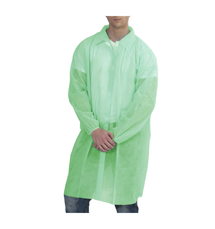 Šaty pro Pacienty z Netkané Textilie PP na Suchý Zip a bez Kapsy Zelený XL 25gr (1 Ks) Šaty pro Pacienty z Netkané Textilie PP na Suchý Zip a bez Kapsy Zelený XL 25gr (1 Ks)