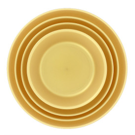 Talíř Opakovaně Použitelné Durable PP Minerální Zlato Ø23,5cm (54 Ks)