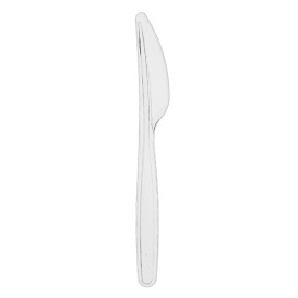 Nůž Plastový PS Opakovaně použitelné průhledná 18cm (50 ks)
