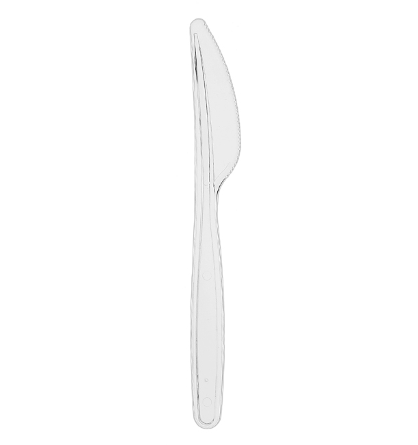Nůž Plastový PS Opakovaně použitelné průhledná 18cm (1.000 ks)