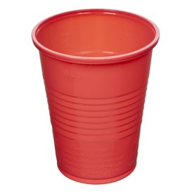 Plastové Kelímek PS Červené 200ml Ø7cm (50 Ks)