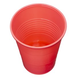 Plastové Kelímek PS Červené 200ml Ø7cm (50 Ks)