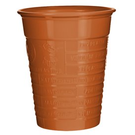 Plastové Kelímek PS Oranžový 200ml Ø7cm (50 Ks)