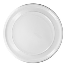 Opakovaně použitelná deska PS Kulatý bílý Ø32cm (180 ks)