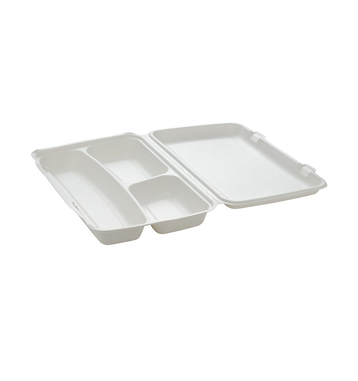 Menu Box z Cukrové Třtiny Bílý 3 Vrstvami 380x483x61,5mm (50 Ks) Menu Box z Cukrové Třtiny Bílý 3 Vrstvami 380x483x61,5mm (50 Ks)