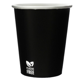 Papírový Kelímek Bez Plastů 7 Oz/210ml Černá Ø7,0cm (50 Ks)