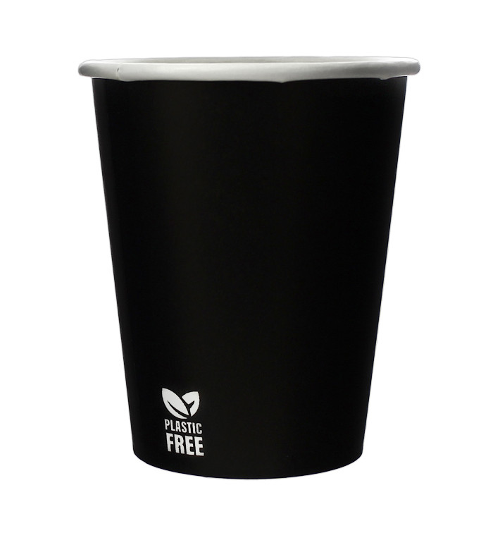 Papírový Kelímek Bez Plastů 8 Oz/240ml Černá Ø8,0cm (50 Ks) Papírový Kelímek Bez Plastů 8 Oz/240ml Černá Ø8,0cm (50 Ks)