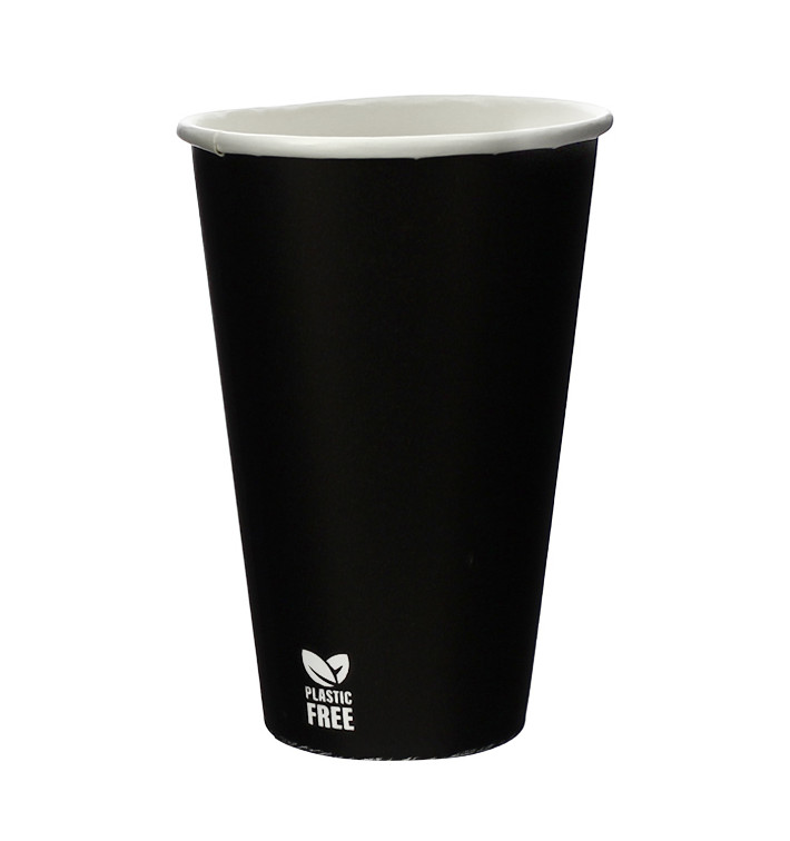 Papírový Kelímek Bez Plastů 12 Oz/360ml Černá Ø8,0cm (50 Ks) Papírový Kelímek Bez Plastů 12 Oz/360ml Černá Ø8,0cm (50 Ks)
