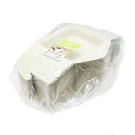 Menu Box z Cukrové Třtiny 21x21x4cm 1350ml (50 Ks)