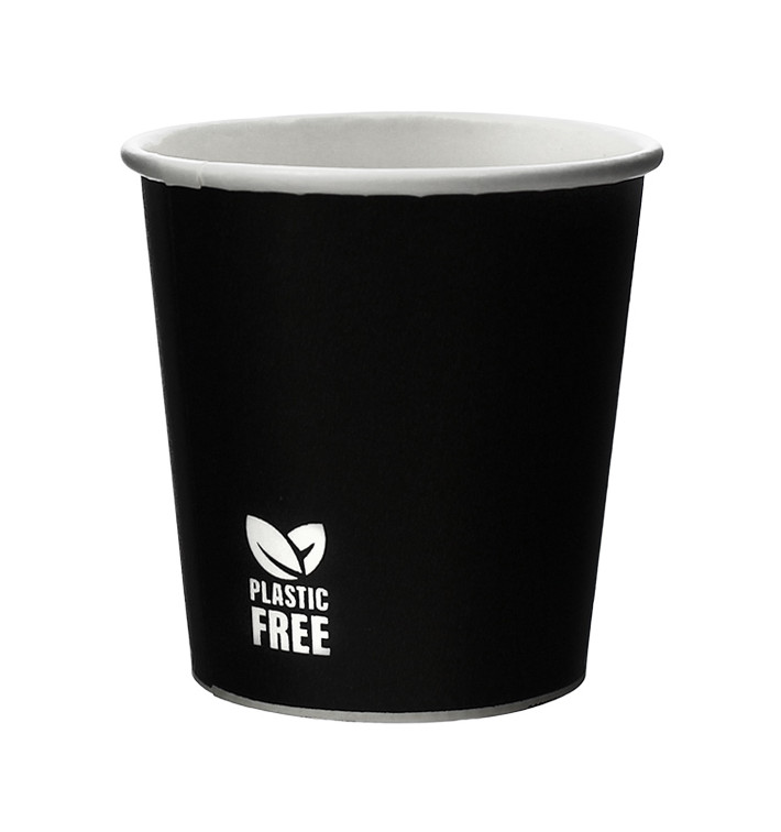 Papírový Kelímek Bez Plastů 4 Oz/120ml Černá Ø6,2cm (1.000 Ks) Papírový Kelímek Bez Plastů 4 Oz/120ml Černá Ø6,2cm (1.000 Ks)