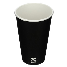 Papírový Kelímek Bez Plastů 12 Oz/360ml Černá Ø8,0cm (50 Ks)