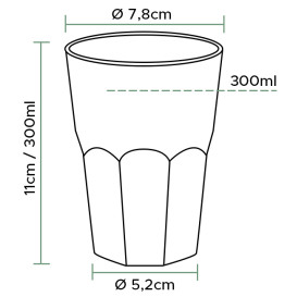 Kelímek "Deco" PP Průhledný 300 ml (30 Ks)