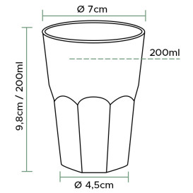 Kelímek "Deco" PP Průhledný 200 ml (25 Ks)