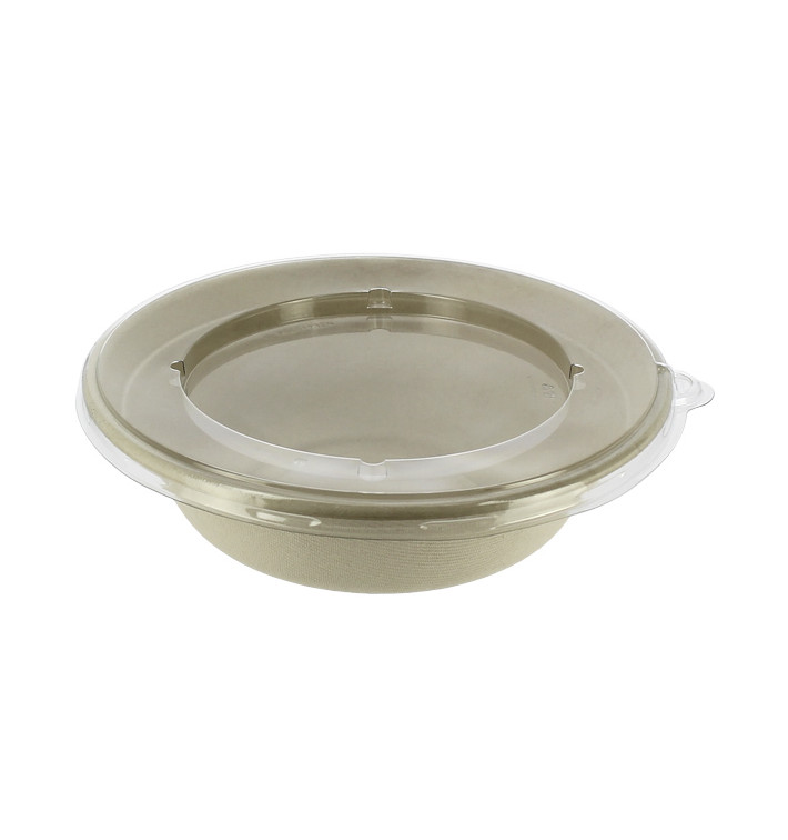 Misky z Cukrové Třtiny s Víčko 1000ml Ø210x60mm (15 Ks) Misky z Cukrové Třtiny s Víčko 1000ml Ø210x60mm (15 Ks)
