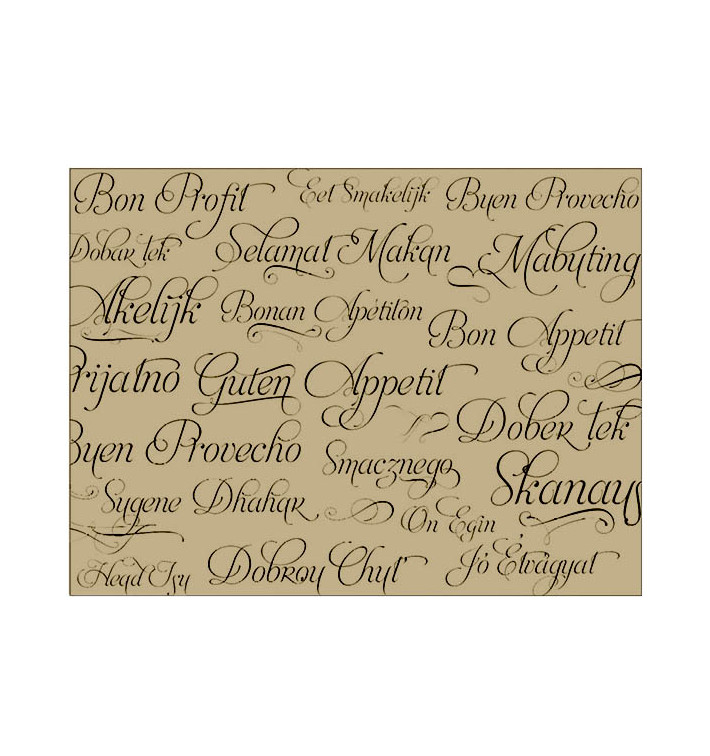 Papírové Prostírání 30x40cm Kraft " Dobrou Chuť " 40g (1000 Ks) Papírové Prostírání 30x40cm Kraft " Dobrou Chuť " 40g (1000 Ks)