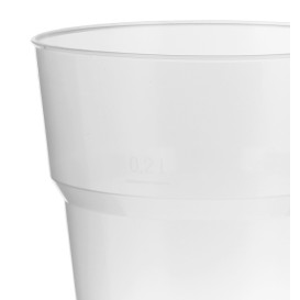Kelímek na Pivo PP Průhledný 200 ml (40 Ks)