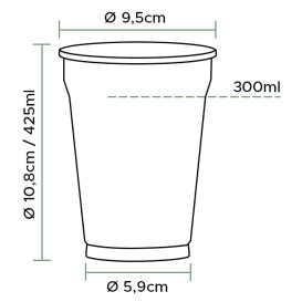 Plastové Kelímek PET 425 ml Ø9,5cm (800 Ks)
