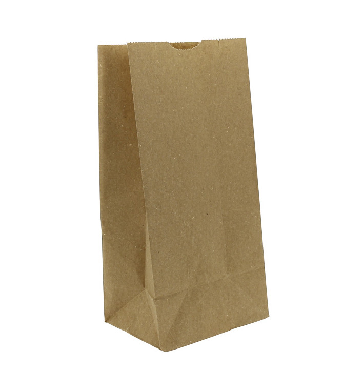 Papírové Sáčky bez Plochým Kraft Hnědý 45g/m² 12+8x24cm (25 Ks) Papírové Sáčky bez Plochým Kraft Hnědý 45g/m² 12+8x24cm (25 Ks)