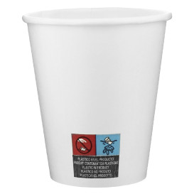 Kartonové Kelímek 9 Oz/280ml Bílý Ø8,1cm (50 Ks)