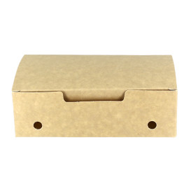 Krabička na Potraviny pro Fast Food Střední Kraft 145x90x45mm (25 Ks)