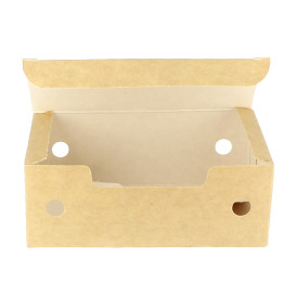 Krabička na Potraviny pro Fast Food Střední Kraft 145x90x45mm (25 Ks)