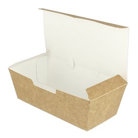 Krabička na Potraviny pro Fast Food Kraft 16,5x7,5x6cm (25 Ks)
