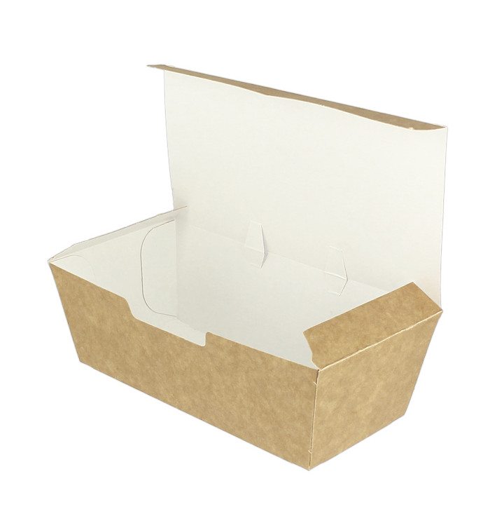 Krabička na Potraviny pro Fast Food Kraft 16,5x7,5x6cm (25 Ks) Krabička na Potraviny pro Fast Food Kraft 16,5x7,5x6cm (25 Ks)