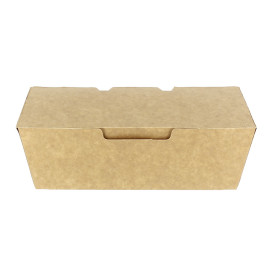 Krabička na Potraviny pro Fast Food Kraft 16,5x7,5x6cm (600 Ks)