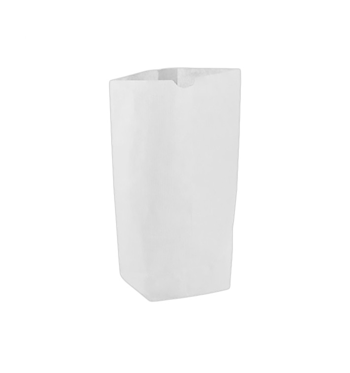 Paper Bag with Hexagonal Base White 17x22cm (125 Units)