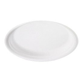 Talíř z Cukrové Třtiny Bagasové Bílý Ø25,3 cm (50 Ks)
