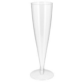 Plastové Sklenice na Cava Průhledný 150ml 2P (6 Ks)