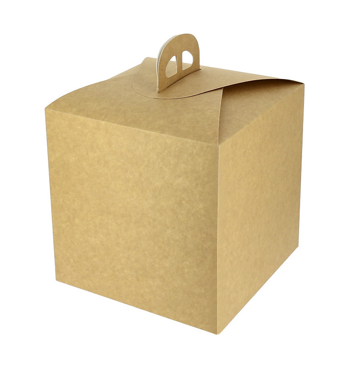 Krabice na panettone z kraftového kartonu 1000g 21,5x21,5x21,5cm (100 Ks) Krabice na panettone z kraftového kartonu 1000g 21,5x21,5x21,5cm (100 Ks)