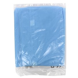 Šaty pro Průmysl z Netkané Textilie PP na Suchý Zip bez Kapsy Modrý XL 35gr (100 Ks)