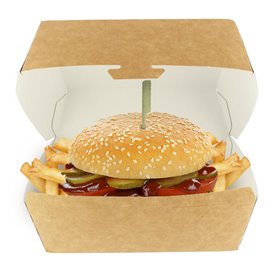 Krabička Kraft na Hamburger Mega 16,5x18x9cm (25 Ks)