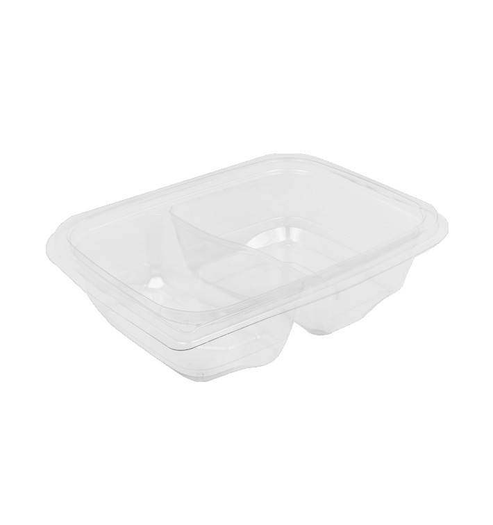 Plastové Misky s Integrovaným Víčkem 2 Vrstvy PET 200/300ml 180x140x40mm (390 Ks) Plastové Misky s Integrovaným Víčkem 2 Vrstvy PET 200/300ml 180x140x40mm (390 Ks)