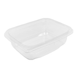 Plastové Misky s Integrovaným Víčkem PET 750ml 180x140x50mm (65 Ks)