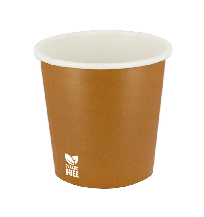 Papírový Kelímek Bez Plastů 4 Oz/120ml "Karamel" Ø6,2cm (100 Ks) Papírový Kelímek Bez Plastů 4 Oz/120ml "Karamel" Ø6,2cm (100 Ks)