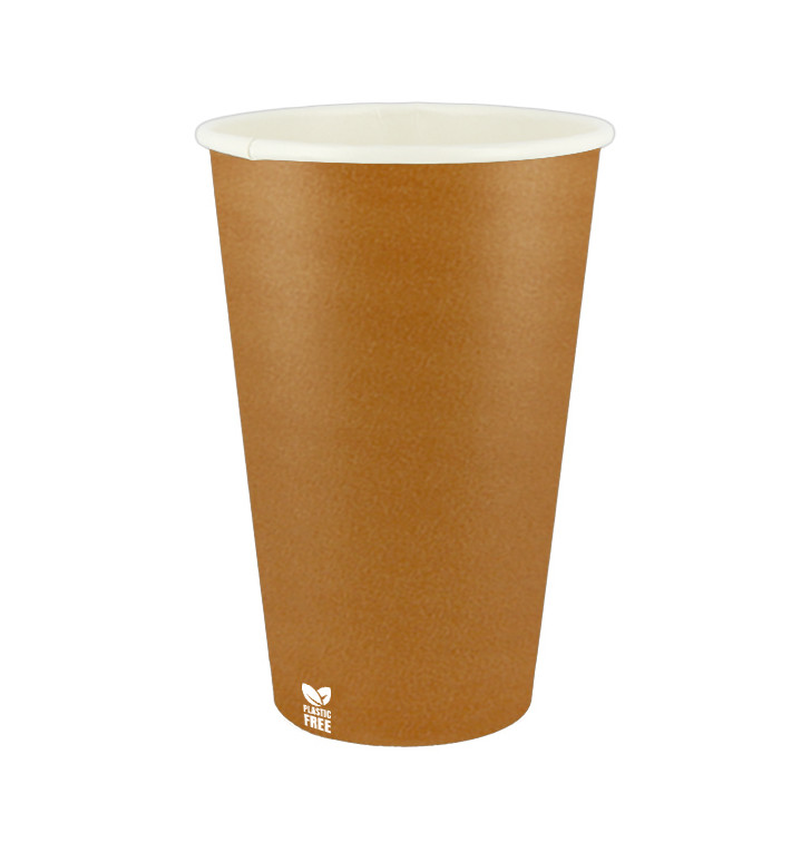 Papírový Kelímek Bez Plastů 16 Oz/480ml "Karamel" Ø9,0cm (1.000 Ks) Papírový Kelímek Bez Plastů 16 Oz/480ml "Karamel" Ø9,0cm (1.000 Ks)