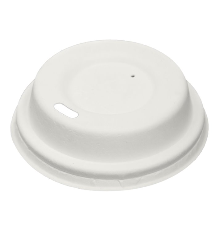 Víčko s Otvorem Lisované Vlákno Bílá Ø6,2cm (2.000 Ks) Víčko s Otvorem Lisované Vlákno Bílá Ø6,2cm (2.000 Ks)