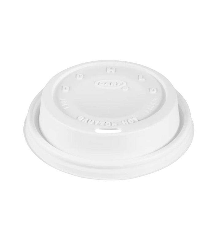 Plastové Víčko PS " Cappuccino " Bílá Ø8,6cm (1000 Ks) Plastové Víčko PS " Cappuccino " Bílá Ø8,6cm (1000 Ks)