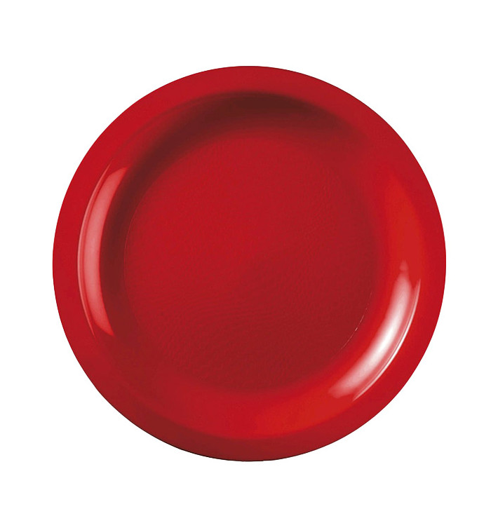 Plastové Talíř Plochá Červené Round PP Ø185mm (600 Ks) Plastové Talíř Plochá Červené Round PP Ø185mm (600 Ks)