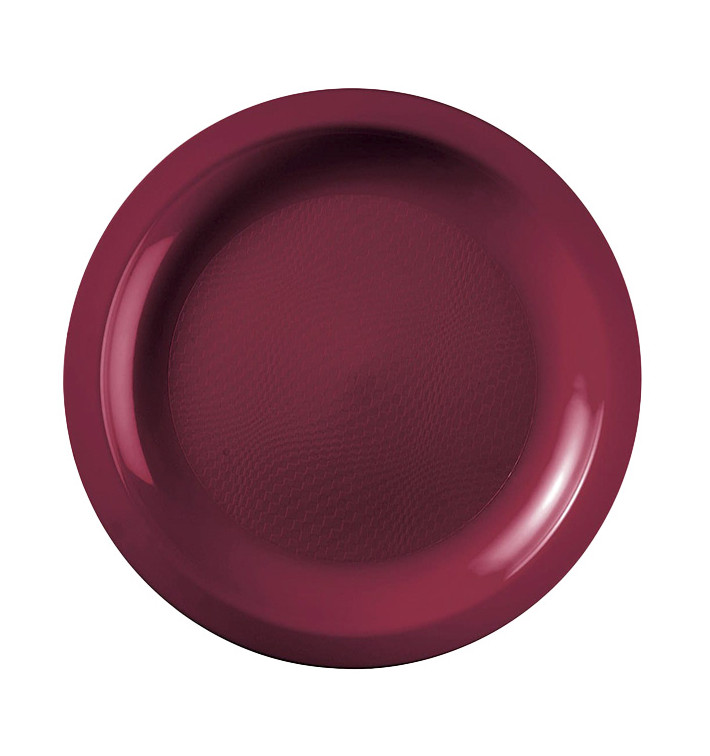 Plastové Talíř Plochá Bordeaux Round PP Ø185mm (50 Ks) Plastové Talíř Plochá Bordeaux Round PP Ø185mm (50 Ks)