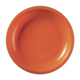 Plastové Talíř Plochá Oranžový Round PP Ø185mm (50 Ks)