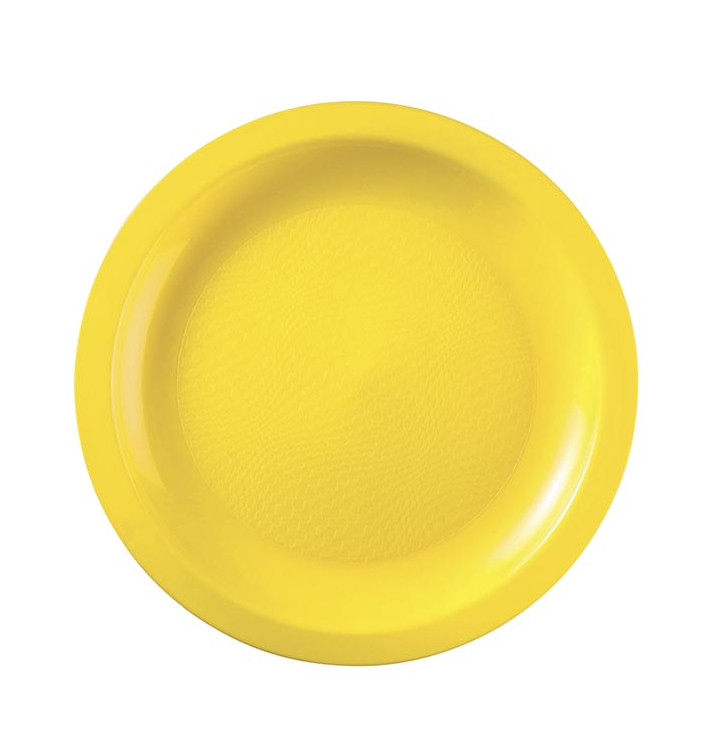 Plastové Talíř Plochá Žlutá Round PP Ø18,5cm (600 Ks) Plastové Talíř Plochá Žlutá Round PP Ø18,5cm (600 Ks)