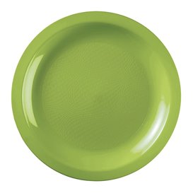 Plastové Talíř Plochá Zelené Vápno Round PP Ø185mm (50 Ks)